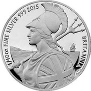 UK 5 Pence Britannia in profile 2015 Proof 1/40 OZ FINE SILVER 999 2015 BRITANNIA coin reverse UK 5 Pence Britannia in profile 2015 Proof 1/40 OZ FINE SILVER 999 2015 BRITANNIA coin reverse