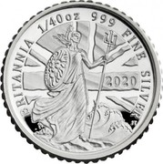 UK 5 Pence Britannia The Spirit of a Nation 2020 Proof BRITANNIA 1/40 OZ 999 FINE SILVER 2020 JT coin reverse UK 5 Pence Britannia The Spirit of a Nation 2020 Proof BRITANNIA 1/40 OZ 999 FINE SILVER 2020 JT coin reverse