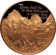 UK 5 Pounds Poetry & Language 2016 THERE SHALL BE IN THAT RICH EARTH A RICHER DUST CONCEALED coin reverse UK 5 Pounds Poetry & Language 2016 THERE SHALL BE IN THAT RICH EARTH A RICHER DUST CONCEALED coin reverse