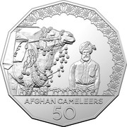 Australia 50 Cents Afghan Cameleers 2020 LA AFGHAN CAMELEERS 50 coin reverse Australia 50 Cents Afghan Cameleers 2020 LA AFGHAN CAMELEERS 50 coin reverse