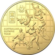 Australia 50 Cents Australian Olympic Team 2020 AUSTRALIAN OLYMPIC TEAM coin reverse Australia 50 Cents Australian Olympic Team 2020 AUSTRALIAN OLYMPIC TEAM coin reverse