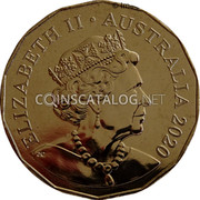 Australia 50 Cents Red Kangaroo and Emu 2020 Proof ELIZABETH II AUSTRALIA 2020 coin obverse