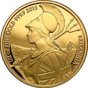 UK 50 Pounds Britannia facing left 2015 BRITANNIA 1/2 OZ FINE GOLD 999.9 2015 coin reverse UK 50 Pounds Britannia facing left 2015 BRITANNIA 1/2 OZ FINE GOLD 999.9 2015 coin reverse