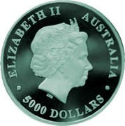 Australia 5000 Dollars Australian Kangaroo 2017 P Proof ELIZABETH II AUSTRALIA 5000 DOLLARS coin obverse Australia 5000 Dollars Australian Kangaroo 2017 P Proof ELIZABETH II AUSTRALIA 5000 DOLLARS coin obverse