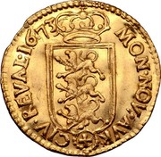 Estonia Ducat Carl XI 1673  MON ∙ AVR ∙ CIV ∙ REVALIENSIS ∙ 1673 coin reverse Estonia Ducat Carl XI 1673  MON ∙ AVR ∙ CIV ∙ REVALIENSIS ∙ 1673 coin reverse