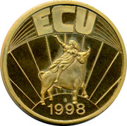 Greece ECU Greek Columns 1998 UNC ΕΛΛΑΣ coin reverse Greece ECU Greek Columns 1998 UNC ΕΛΛΑΣ coin reverse