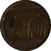 UK Farthing 1842 British Token Coins THAMES TUNNEL COMMENCED 1824 OPENED 1842 coin reverse UK Farthing 1842 British Token Coins THAMES TUNNEL COMMENCED 1824 OPENED 1842 coin reverse