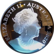 Australia Five Dollars Australian Olympic Team 2020 Proof ELIZABETH II AUSTRALIA 2020 coin obverse Australia Five Dollars Australian Olympic Team 2020 Proof ELIZABETH II AUSTRALIA 2020 coin obverse