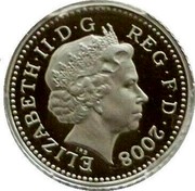 UK Five Pence Crowned Thistle 2008 KM# 988d ELIZABETH II D G REG F D 2008 coin obverse UK Five Pence Crowned Thistle 2008 KM# 988d ELIZABETH II D G REG F D 2008 coin obverse