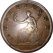 Canada Half penny Genuine British 1815 NS-26A1 HALFPENNY coin reverse Canada Half penny Genuine British 1815 NS-26A1 HALFPENNY coin reverse