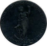 UK Halfpenny 1796 British Token Coins PAYABLE AT BEN & ION JONES GOSPORT OR SHEERNESS coin reverse UK Halfpenny 1796 British Token Coins PAYABLE AT BEN & ION JONES GOSPORT OR SHEERNESS coin reverse