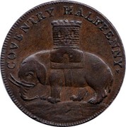UK Halfpenny Coventry - Lady Godiva 1792  COVENTRY HALFPENNY coin reverse UK Halfpenny Coventry - Lady Godiva 1792  COVENTRY HALFPENNY coin reverse