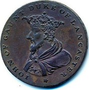 Ireland Halfpenny ND Token Coinage IOHN OF GAUNT DUKE OF LANCASTER coin reverse Ireland Halfpenny ND Token Coinage IOHN OF GAUNT DUKE OF LANCASTER coin reverse