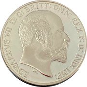 Australia One Florin (Edward VII) KM# Pn7 coin obverse Australia One Florin (Edward VII) KM# Pn7 coin obverse