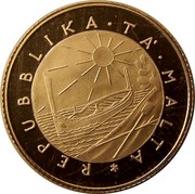 Malta Pound (Maltese Hunting Dog) KM# 45 REPUBLIKA TA' MALTA coin obverse Malta Pound (Maltese Hunting Dog) KM# 45 REPUBLIKA TA' MALTA coin obverse
