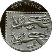 UK Ten Pence Royal Shield (Piedfort) 2008 TEN PENCE coin reverse UK Ten Pence Royal Shield (Piedfort) 2008 TEN PENCE coin reverse