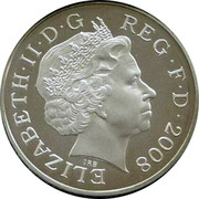 UK Two Pence Royal Shield of Arms. Piedfort 2008 ELIZABETH·II·D·G REG·F·D·2008 coin obverse