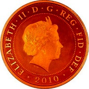 UK Two Pounds Florence Nightingale 2010 Proof ELIZABETH II D G REG FID DEF 2010 coin obverse UK Two Pounds Florence Nightingale 2010 Proof ELIZABETH II D G REG FID DEF 2010 coin obverse