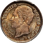 Belgium 1/2 Franc Leopold I. Pattern 1859 KM# Pn54 LEOPOLD PREMIER ROI DES BELGES 1859 coin obverse Belgium 1/2 Franc Leopold I. Pattern 1859 KM# Pn54 LEOPOLD PREMIER ROI DES BELGES 1859 coin obverse