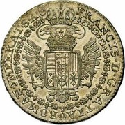 Belgium 1/2 Kronenthaler 1756 (a) KM# 20 Standart Coinage FRANCIS D GRATIA ROMAN JMPERAT S A coin obverse Belgium 1/2 Kronenthaler 1756 (a) KM# 20 Standart Coinage FRANCIS D GRATIA ROMAN JMPERAT S A coin obverse