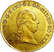 Belgium 1/2 Souverain D'or 1791 A KM# 55 Trade Coinage LEOP II D G R IMP S A GE HIE HV BO REX coin obverse Belgium 1/2 Souverain D'or 1791 A KM# 55 Trade Coinage LEOP II D G R IMP S A GE HIE HV BO REX coin obverse