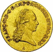 Belgium 1/2 Souverain D'or Franz II 1792 A KM# 63 FRANC II D G R IMP S A GE HIE HV BO REX coin obverse Belgium 1/2 Souverain D'or Franz II 1792 A KM# 63 FRANC II D G R IMP S A GE HIE HV BO REX coin obverse