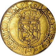 UK 1/2 Sword & Sceptre James VI 1602 KM# 19 IACOBVS 6 D G R SCOTORVM coin obverse UK 1/2 Sword & Sceptre James VI 1602 KM# 19 IACOBVS 6 D G R SCOTORVM coin obverse