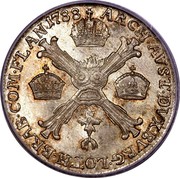 Belgium 1/4 Kronenthaler Joseph II 1788 H KM# 38 ARCH AVST DVX BVRG LOTH BRAB COM FLAN 1788 coin reverse Belgium 1/4 Kronenthaler Joseph II 1788 H KM# 38 ARCH AVST DVX BVRG LOTH BRAB COM FLAN 1788 coin reverse