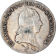 Belgium 1/4 Kronenthaler Franz II 1797 B KM# 60 FRANC II D G R I S A GER HIE HVN BOH REX coin obverse Belgium 1/4 Kronenthaler Franz II 1797 B KM# 60 FRANC II D G R I S A GER HIE HVN BOH REX coin obverse