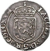 UK 1/4 Merk James I 1602 KM# 14 IACOBVS D G R SCOTOKVA coin obverse UK 1/4 Merk James I 1602 KM# 14 IACOBVS D G R SCOTOKVA coin obverse
