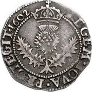 UK 1/4 Merk James I 1602 KM# 14 PROTEGIT REGEM IOVA coin reverse UK 1/4 Merk James I 1602 KM# 14 PROTEGIT REGEM IOVA coin reverse