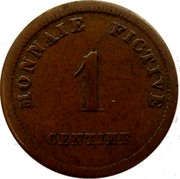 Belgium 1 Centime 1833 KM# 5 Ghent MONNALE FIGTIVE 1 CENTIME coin reverse Belgium 1 Centime 1833 KM# 5 Ghent MONNALE FIGTIVE 1 CENTIME coin reverse