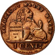 Belgium 1 Centime 1912 KM# 77 Decimal Coinage EENDRACHT MAAKT MACHT BELGISCH GRONDWET 1831 1 CENTM . BRAEMT F. coin reverse Belgium 1 Centime 1912 KM# 77 Decimal Coinage EENDRACHT MAAKT MACHT BELGISCH GRONDWET 1831 1 CENTM . BRAEMT F. coin reverse