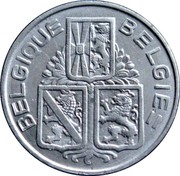 Belgium 1 Franc 1939 KM# 119 Decimal Coinage BELGIQUE BELGIE coin obverse Belgium 1 Franc 1939 KM# 119 Decimal Coinage BELGIQUE BELGIE coin obverse