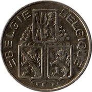 Belgium 1 Franc Leopold III 1940 KM# 120 BELGIQUE BELGIE coin obverse Belgium 1 Franc Leopold III 1940 KM# 120 BELGIQUE BELGIE coin obverse