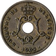 Belgium 10 Centimes Leopold II 1902 KM# 48 ROYAUME DE BELGIQUE 1902 coin obverse Belgium 10 Centimes Leopold II 1902 KM# 48 ROYAUME DE BELGIQUE 1902 coin obverse