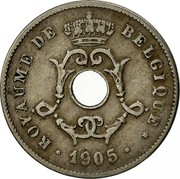 Belgium 10 Centimes 1905 KM# 52 Decimal Coinage ROYAUME DE BELGIQUE 1906 coin obverse Belgium 10 Centimes 1905 KM# 52 Decimal Coinage ROYAUME DE BELGIQUE 1906 coin obverse