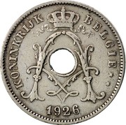 Belgium 10 Centimes Albert I 1926 KM# 86 KONINKRIJK BELGIË 1925 coin obverse Belgium 10 Centimes Albert I 1926 KM# 86 KONINKRIJK BELGIË 1925 coin obverse