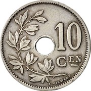 Belgium 10 Centimes Albert I 1926 KM# 86 10 CEN A.MICHAUX coin reverse Belgium 10 Centimes Albert I 1926 KM# 86 10 CEN A.MICHAUX coin reverse