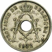 Belgium 10 Centimes 1932 KM# 95.1 Decimal Coinage ROYAUME DE BELGIQUE 1932 coin obverse Belgium 10 Centimes 1932 KM# 95.1 Decimal Coinage ROYAUME DE BELGIQUE 1932 coin obverse