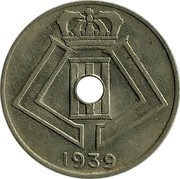 Belgium 10 Centimes 1939 KM# 113.1 Decimal Coinage 1939 coin reverse Belgium 10 Centimes 1939 KM# 113.1 Decimal Coinage 1939 coin reverse