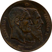 Belgium 10 Centimes 50 Years of Belgium 1880 UNC X# M8a LEOPOLD I LEOPOLD II coin obverse Belgium 10 Centimes 50 Years of Belgium 1880 UNC X# M8a LEOPOLD I LEOPOLD II coin obverse