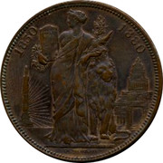 Belgium 10 Centimes 50 Years of Belgium 1880 UNC X# M8a 1850 1880 coin reverse Belgium 10 Centimes 50 Years of Belgium 1880 UNC X# M8a 1850 1880 coin reverse
