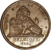 Belgium 10 Centimes Leopold I 1859 KM# Pn53 L'UNION FAIT LA FORCE CONSTITUTION BELGE 1831 BELGIQUE 1859 coin obverse Belgium 10 Centimes Leopold I 1859 KM# Pn53 L'UNION FAIT LA FORCE CONSTITUTION BELGE 1831 BELGIQUE 1859 coin obverse