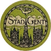Belgium 10 Centimes Stad Gent 1920  STAD GENT coin obverse