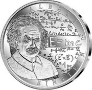 Belgium 10 Euro 100th Anniversary of Einstein's Theory of Relativity 2016 Proof KM# 358 ALBERT E = MC2 EINSTEIN coin reverse