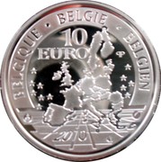 Belgium 10 Euro 100th Anniversary of the Birth of Django Reinhardt 2010 Proof KM# 291 BELGIQUE BELGIE BELGIEN 10 EURO QP 2010 LL coin obverse Belgium 10 Euro 100th Anniversary of the Birth of Django Reinhardt 2010 Proof KM# 291 BELGIQUE BELGIE BELGIEN 10 EURO QP 2010 LL coin obverse