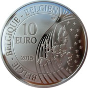 Belgium 10 Euro 200th Anniversary of the Battle of Waterloo 2015 Proof KM# 348 BELGIQUE BELGIE BELGIEN 10 EURO 2015 LL QP coin obverse Belgium 10 Euro 200th Anniversary of the Battle of Waterloo 2015 Proof KM# 348 BELGIQUE BELGIE BELGIEN 10 EURO 2015 LL QP coin obverse