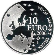 Belgium 10 Euro 400th Anniversary of the Death of Justus Lipsius 2006 Proof KM# 255 BELGIQUE BELGIE BELGIEN 10 EURO Q P 2006 coin obverse Belgium 10 Euro 400th Anniversary of the Death of Justus Lipsius 2006 Proof KM# 255 BELGIQUE BELGIE BELGIEN 10 EURO Q P 2006 coin obverse