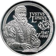 Belgium 10 Euro 400th Anniversary of the Death of Justus Lipsius 2006 Proof KM# 255 JUSTUS LIPSIUS 1547 1606 coin reverse Belgium 10 Euro 400th Anniversary of the Death of Justus Lipsius 2006 Proof KM# 255 JUSTUS LIPSIUS 1547 1606 coin reverse
